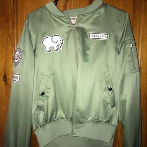 Ivory Ella bomber jacket